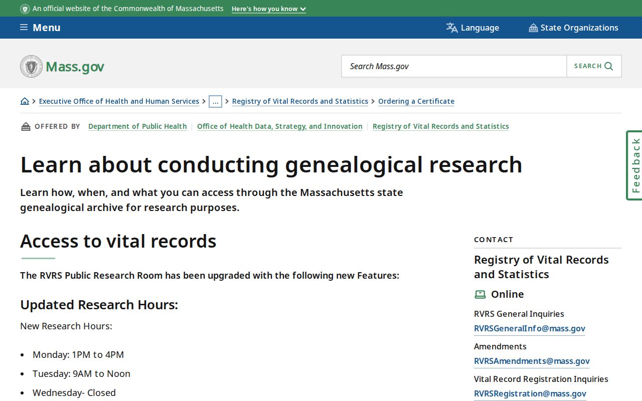 Bristol County city directory research with the Massachusetts RVRS genealogy room guidance